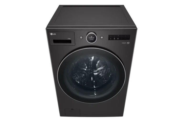 Lavadora LG de carga frontal con panel digital